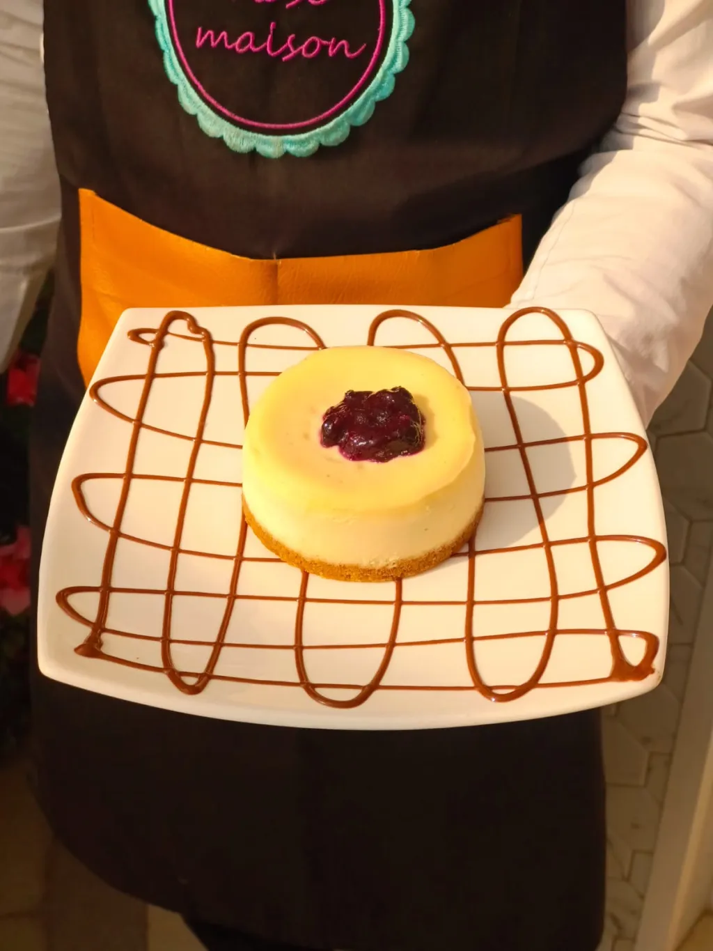 تشيز كيك توت ازرق